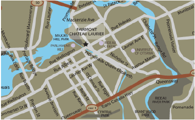 Ottawa Chateau Laurier Map